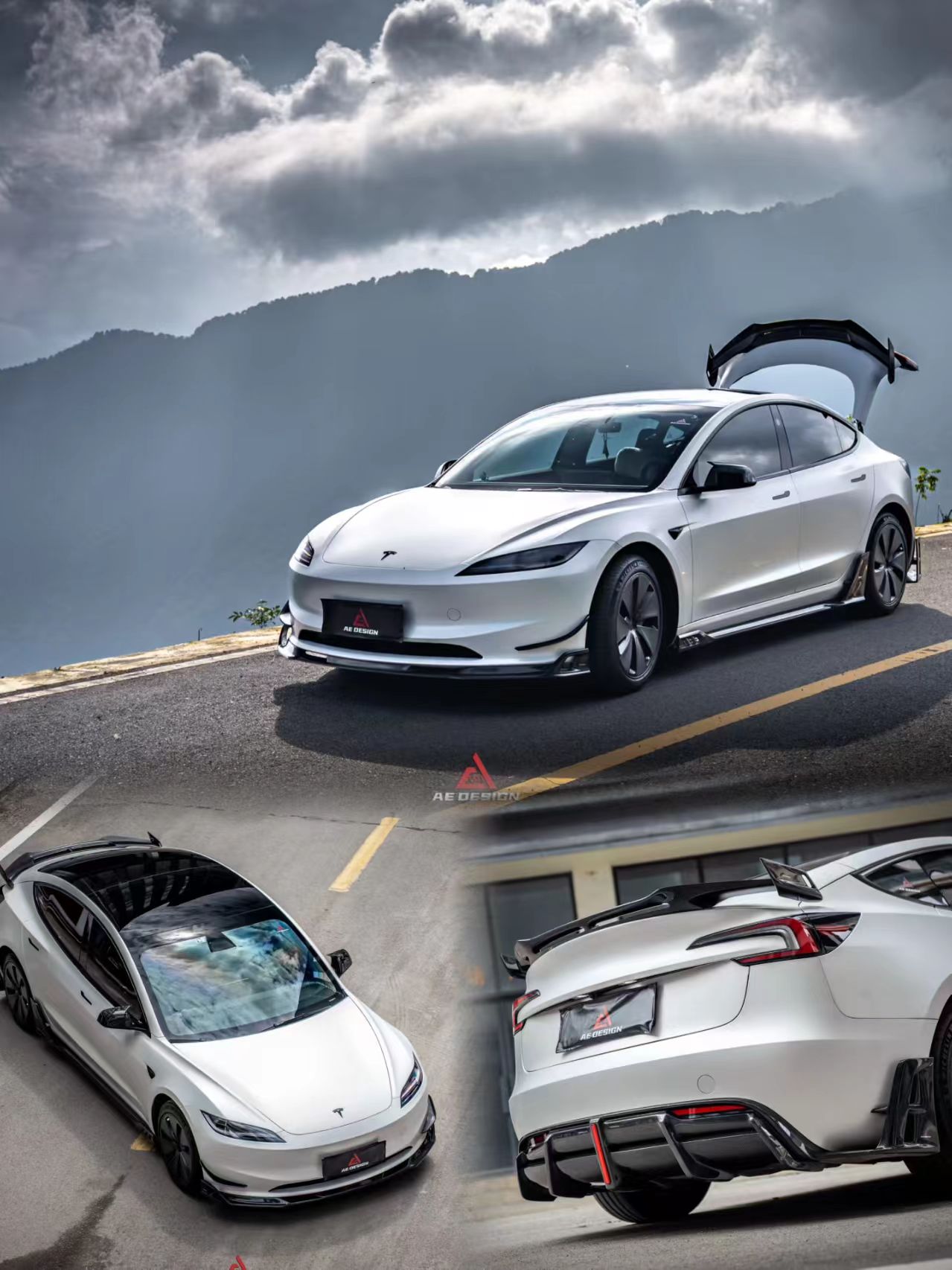 2025款特斯拉Model 3 AE DESIGN改装方案深度解析：模块化美学与性能的共生进化
